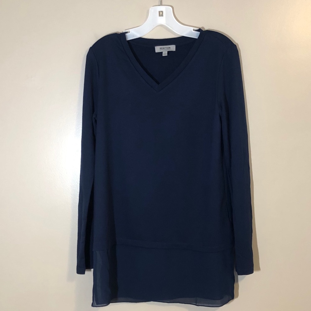 Navy Kenneth Cole Blouse